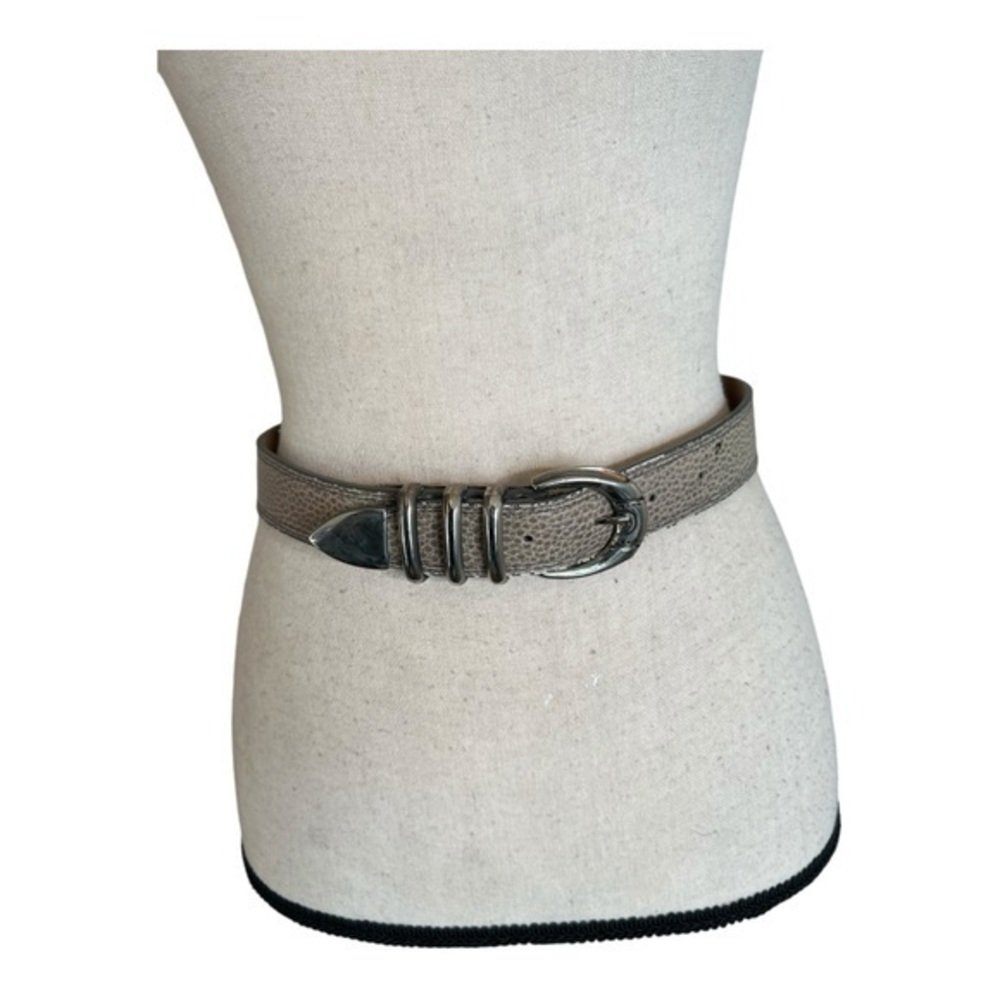 Liquid Leather Green Genuine Leather Belt Size S